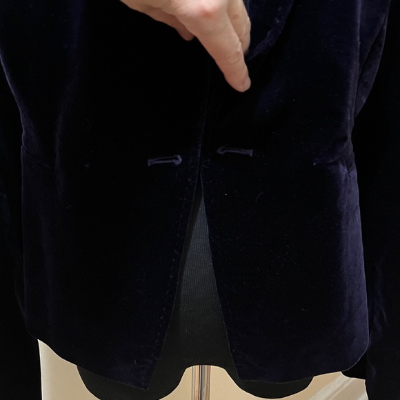 Karen Millen Deep Blue Velvet Dress with Chain Accent - Picture 6 of 16